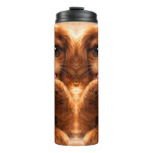 Adorable Ruby Cavalier Spaniel Thermosbecher (Vorderseite)