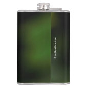 Adorable Rufous Hummingbird auf dem Zweig Flachmann (Rückseite)