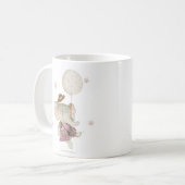 Adorable Rustic Boho Babydusche Elefant Kaffeetasse (Vorderseite Links)