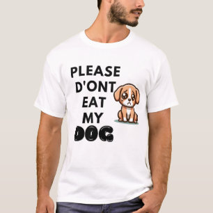 Adorable Sad Dog Art Geschenk Welpe Hund Cartoon A T-Shirt