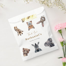 Adorable Safari Forest Animals Geburtstag Geschenktütchen