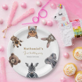 Adorable Safari Forest Animals Geburtstag Pappteller (Party)