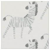 Adorable Safari Muster zebra Wildtiere grau Stoff (Nahaufnahme)
