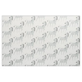 Adorable Safari Muster zebra Wildtiere grau Stoff (Fat Quarter (45,7 x 55,9 cm))