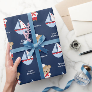 Adorable Sailor Monkey Geschenkpapier