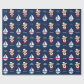 Adorable Sailor Monkey Geschenkpapier (Flach)