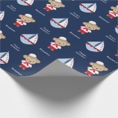 Adorable Sailor Monkey Geschenkpapier (Ecke)