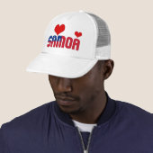 Adorable Samoa Flag Herz Patriotic Truckerkappe (Beispiel)