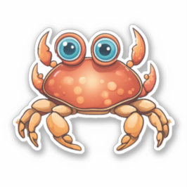 Adorable Sand Crab Wasserdicht Aufkleber