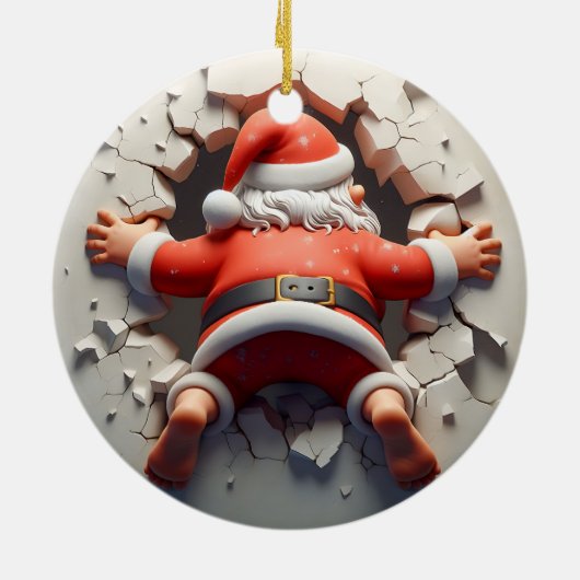 Adorable Santa Claus 3D Weihnachtsschmuck (Hinten)