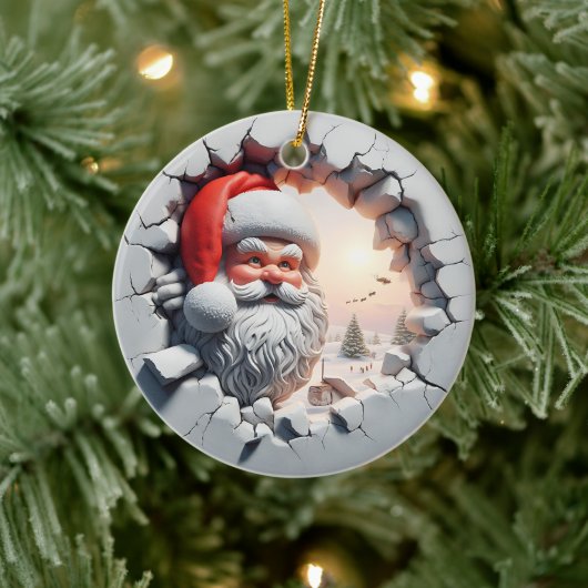 Adorable Santa Claus 3D Weihnachtsschmuck (Baum)