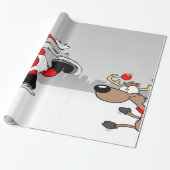 Adorable Santa Claus, Rentier Geschenkpapier (Ungerollt)