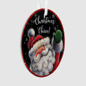 Adorable Santa Ornament oder Tag (Vorderseite)