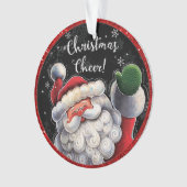 Adorable Santa Ornament oder Tag (Vorderseite)