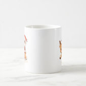Adorable Santa & Reindeer Christmas Mug Kaffeetasse (Mittel)