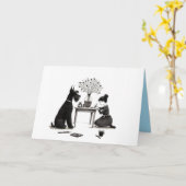 Adorable Schnauzer Card Karte (Gelbe Blume)