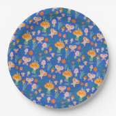 Adorable Schnecke Pilz Schmetterling Niedlich BABY Pappteller (Vorderseite)