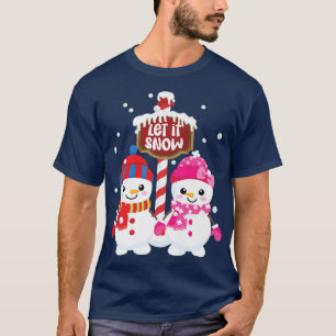 Adorable Schneemenschen lassen es an der N grafisc T-Shirt