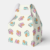 Adorable Schnuller Gender Reveal Baby Shower Geschenkschachtel (Rückseite)