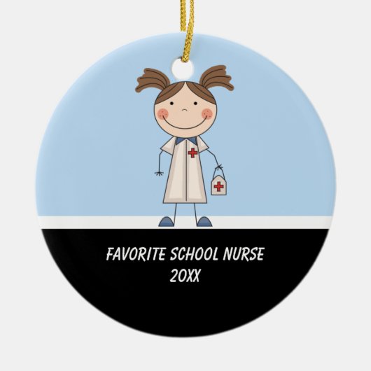 Adorable School Nurse Ornament (Vorne)