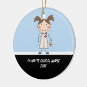 Adorable School Nurse Ornament (Links)