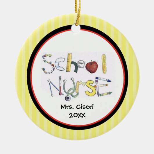 Adorable School Nurse Ornament (Vorne)