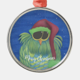 Adorable Schüssel mit Weihnachtsmannmütze Metal Or Ornament Aus Metall