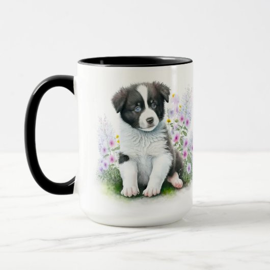 ADORABLE SCHWARZ-WEISSE GRENZÜBERSCHREITENDE KALZE TASSE (Links)