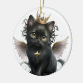 ADORABLE SCHWARZE KÜCHE MIT ANGEL WINGS KERAMIK ORNAMENT (Links)