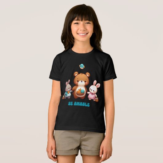 Adorable SE AMABLE T - Shirt Spanisch (Vorderseite Voll)