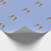 Adorable Sea Horse in Liebe Geschenkpapier (Ecke)