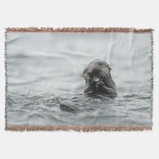 Adorable Sea Otter Decke (Vorderseite)