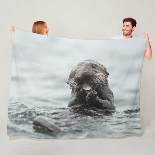 Adorable Sea Otter Fleecedecke (Beispiel)