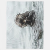 Adorable Sea Otter Fleecedecke (Vorderseite)