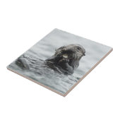 Adorable Sea Otter Fliese (Seite)
