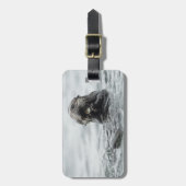 Adorable Sea Otter Gepäckanhänger (Vorderseite vertikal)