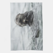 Adorable Sea Otter Geschirrtuch (Vertikal)