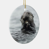 Adorable Sea Otter Keramik Ornament (Rechts)