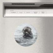 Adorable Sea Otter Magnet (In Situ (Geschirrspüler))