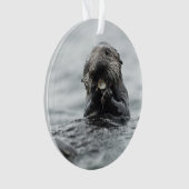 Adorable Sea Otter Ornament (Vorderseite)