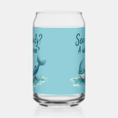 Adorable "Sea rrious? Ein Whale Pun?" Ocean Design Dosenglas (Links)