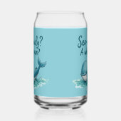 Adorable "Sea rrious? Ein Whale Pun?" Ocean Design Dosenglas (Links)