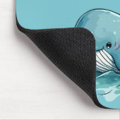 Adorable "Sea rrious? Ein Whale Pun?" Ocean Design Mousepad (Ecke)