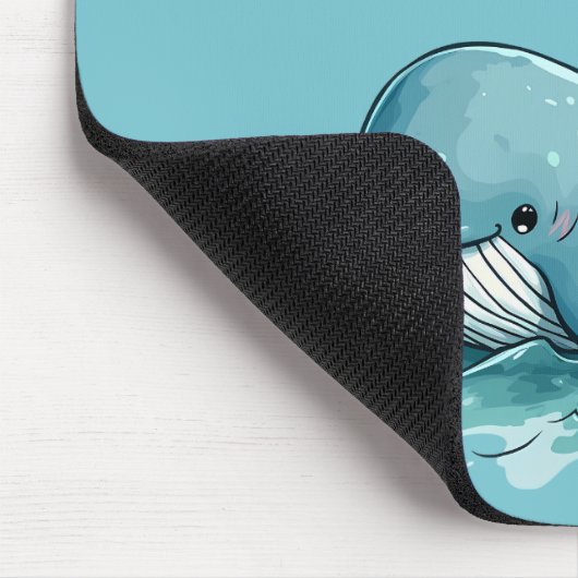 Adorable "Sea rrious? Ein Whale Pun?" Ocean Design Mousepad (Ecke)