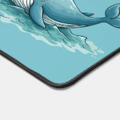 Adorable "Sea rrious? Ein Whale Pun?" Ocean Design Schreibtischunterlage (Ecke)