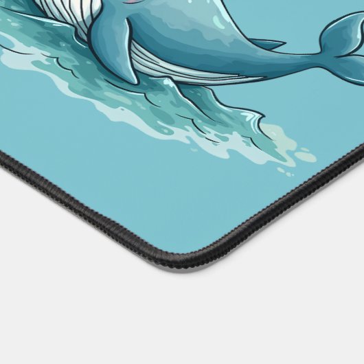 Adorable "Sea rrious? Ein Whale Pun?" Ocean Design Schreibtischunterlage (Ecke)