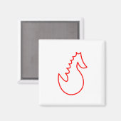 Adorable Searpferd Magnet (Vorderseite/Rückseite)