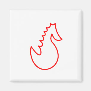 Adorable Searpferd Magnet