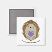 Adorable Senden Sie einen Hedgehug-Igel Magnet (Vorderseite/Rückseite)