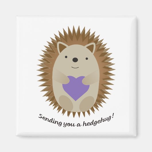 Adorable Senden Sie einen Hedgehug-Igel Magnet (Vorne)